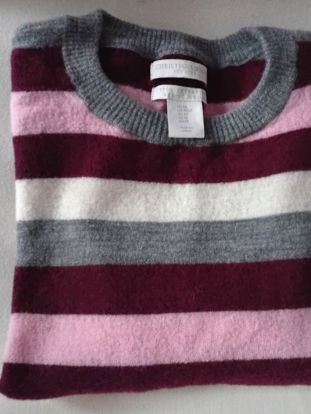 Christian Siriano 100% Extra Fine Merino Wool Sweater For Girls